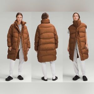 lululemon athletica Brown Puffer Jacket Oversized